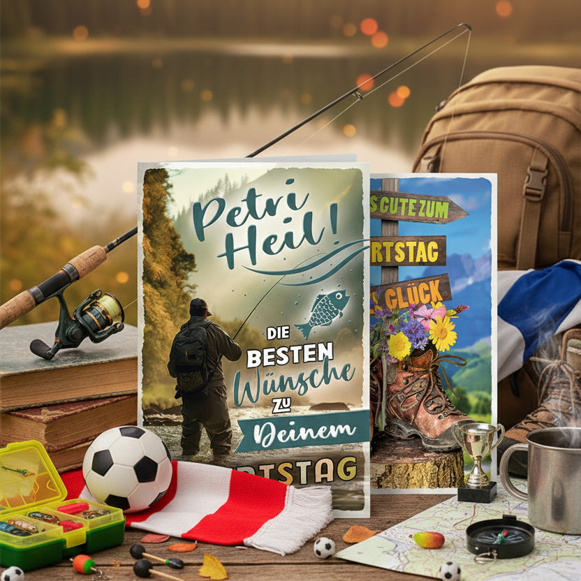 Geburtstagskarten für Hobbys