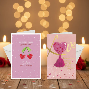 Karten zum Valentinstag