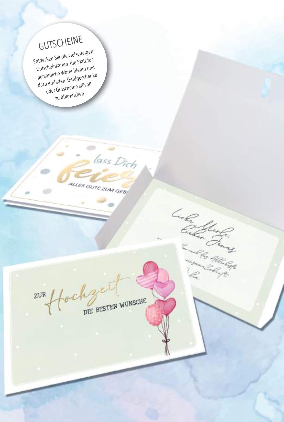 Geburtskarte: Niedliche Entenfamilie mit Goldakzenten – Herzliche Glückwünsche zur Geburt eines Babys