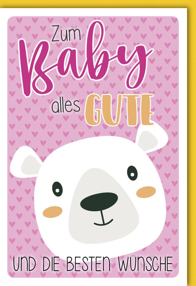 Geburtskarte – Liebevolle Glückwünsche für Babys & Eltern, zartes Design mit farblich passendem Kuvert – Unvergesslicher Anfang
