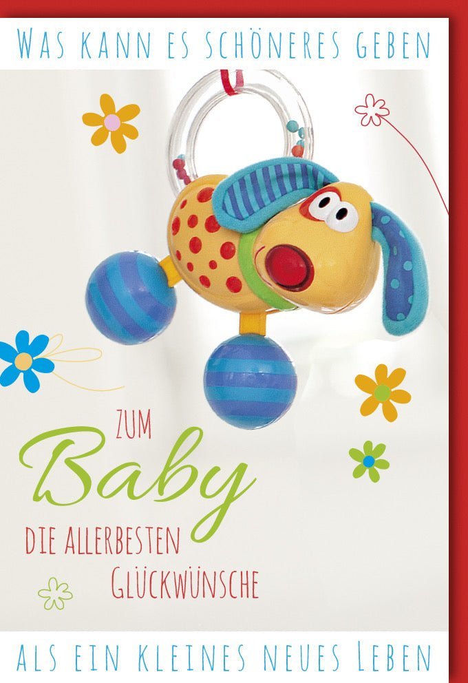 Geburtskarte Baby: Herzliche Glückwünsche zur Geburt, Willkommensgruß für Baby & Eltern, Neutrale Babyparty Gratulation