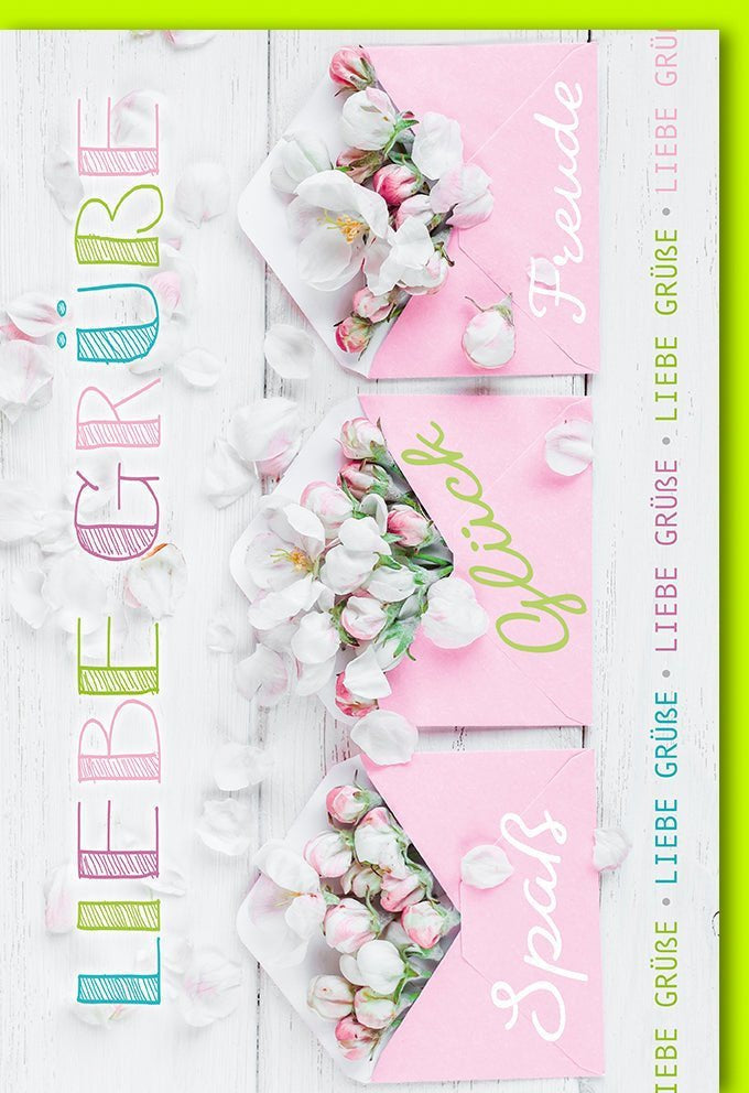 Grußkarte Herzliche Glückwünsche – Buntes Holzdesign mit handschriftlichem Stil für unvergessliche Momente & Emotionen (mit Kuvert)