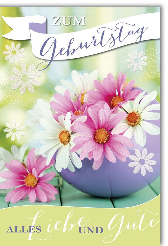 Geburtstagskarte – Herzliche Glückwünsche & tiefe Zuneigung, Eleganz mit Folienprägung & passendem Kuvert für unvergessliche Momente