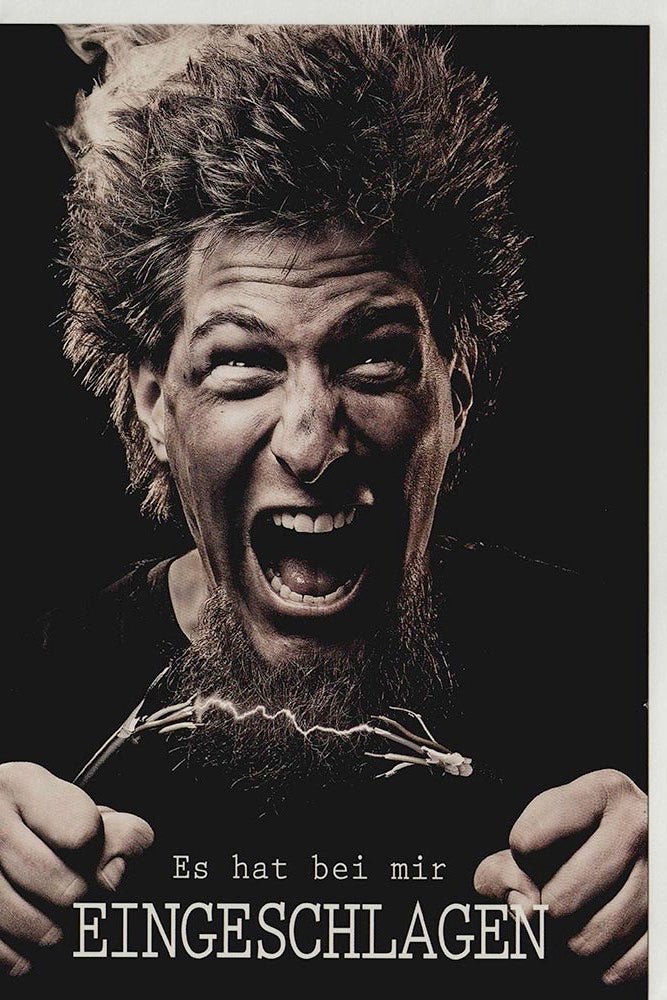 Geburtstagskarte mit Kuvert: Humorvoller Blitz der Freude & Lacher zum Ehrentag – Origineller Gruß mit Überraschungseffekt