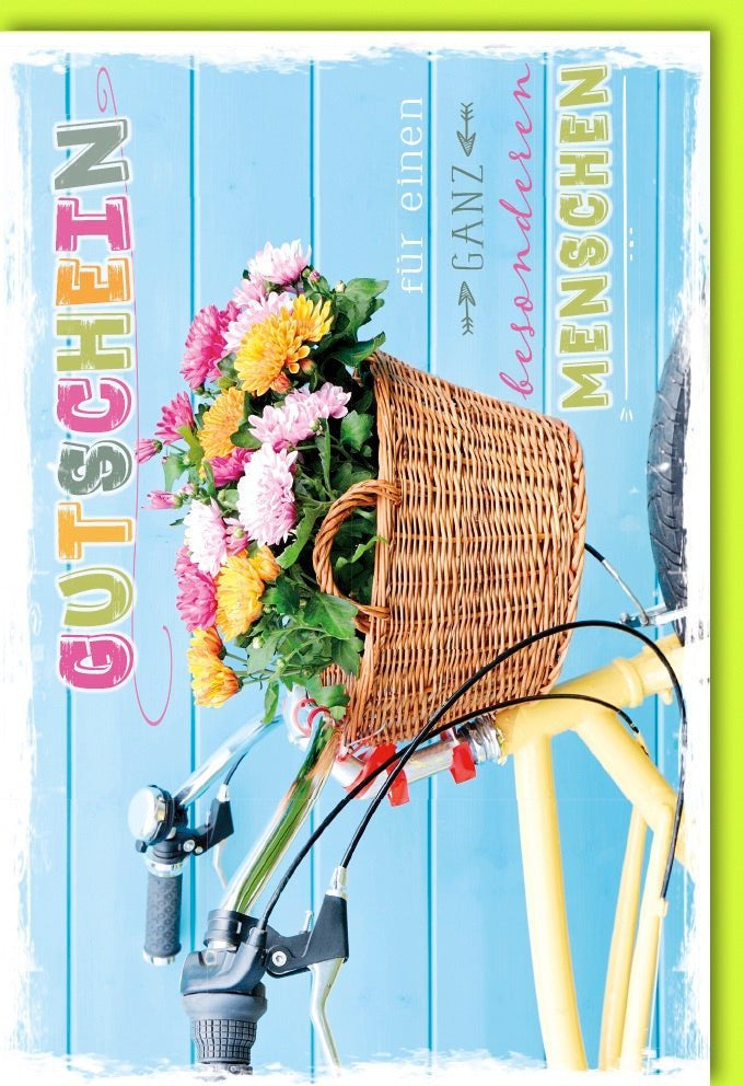 Gutscheinkarte – Herzensfreude pur mit emotionalem Design. Einzigartige Geschenkkarte für unvergessliche Momente und Wertschätzung, inklusive Kuvert.