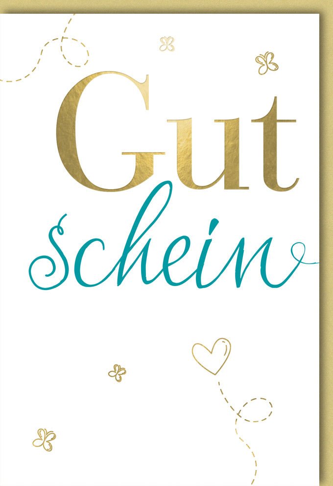 Gutscheinkarte & Voucher mit edler Goldschrift – stilvolle Geschenkkarte für jeden Anlass, freudvolle Momente & Glückwünsche