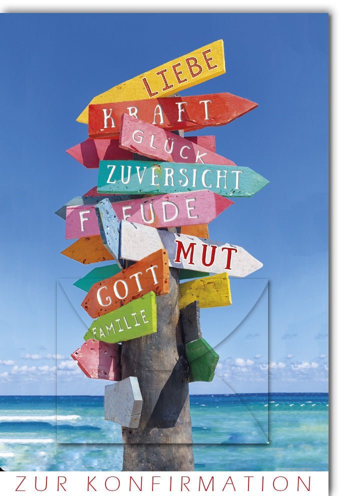 Konfirmationskarte modern – Stilvolle Glückwünsche mit Geldkuvert & eleganter Veredelung. Für bleibende Erinnerungen.